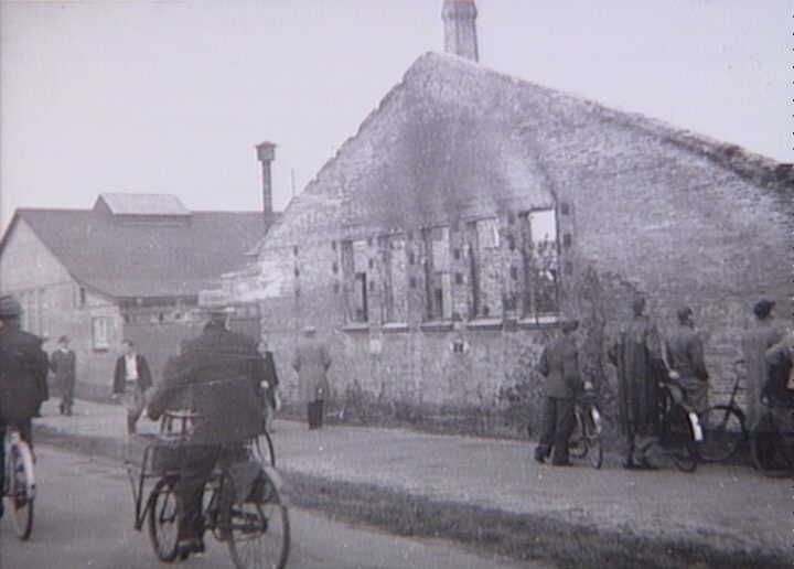 Flyvetroppernes Værksteder på Kløvermarksvej i København efter sabotagen d. 6. maj 1944 -2